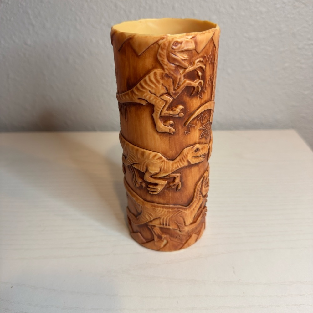 Universal Studios Jurassic World Velociraptor Plastic Tiki Cup